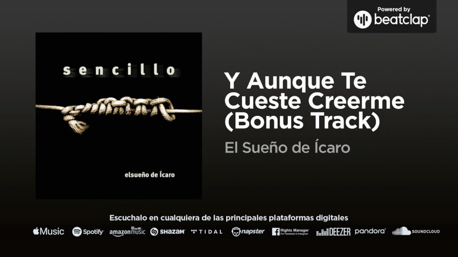 Portada del disco de El Sueño de Ícaro, que incluye la preciosa balada romántica "Y aunque te cueste creerme"