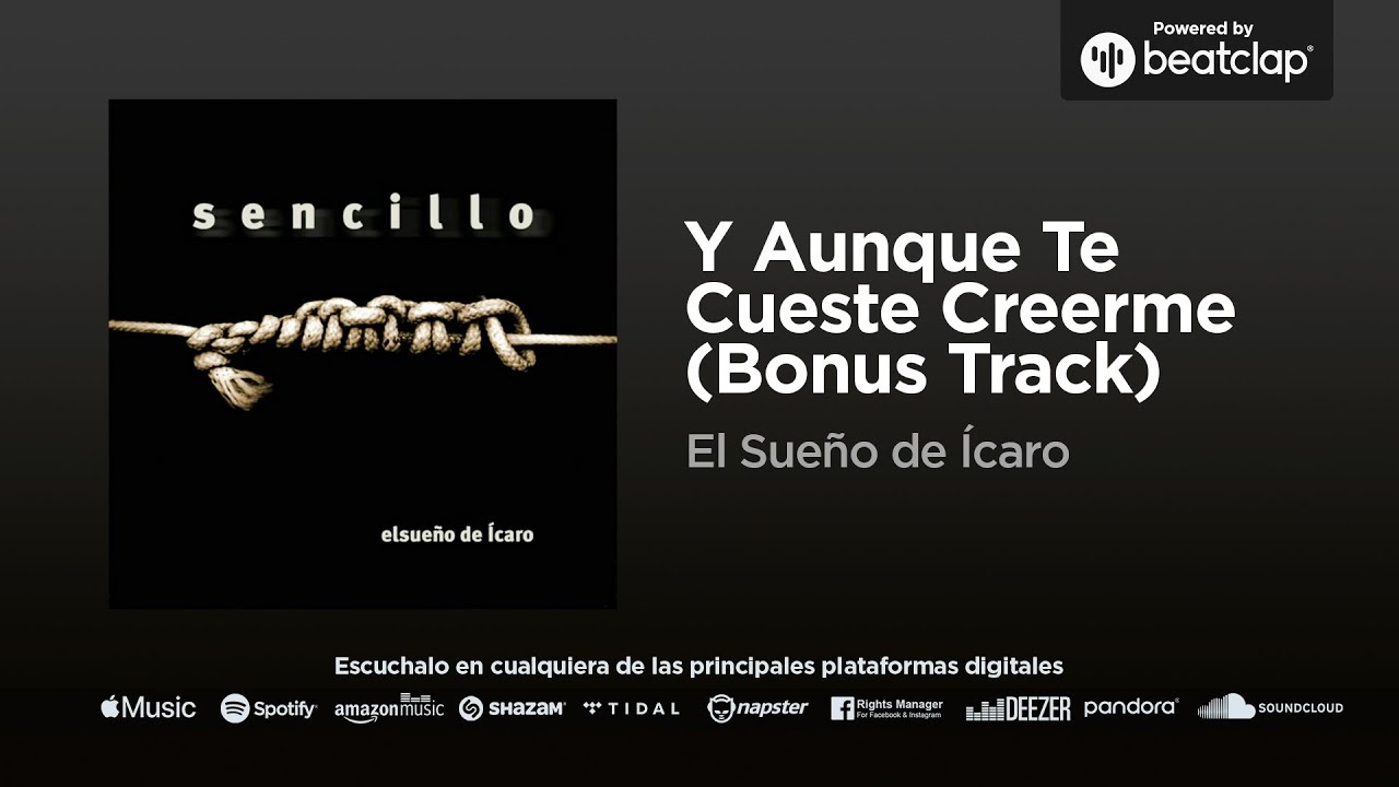 Portada del disco de El Sueño de Ícaro, que incluye la preciosa balada romántica "Y aunque te cueste creerme"