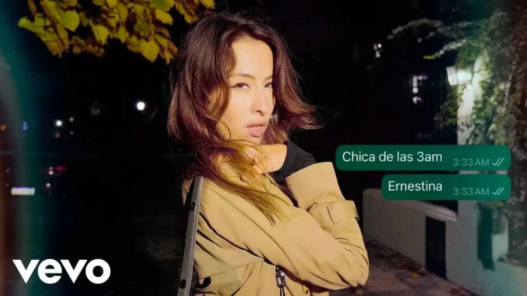 Canción Chica de las 3 AM de la Cantautora Argentina Ernestina